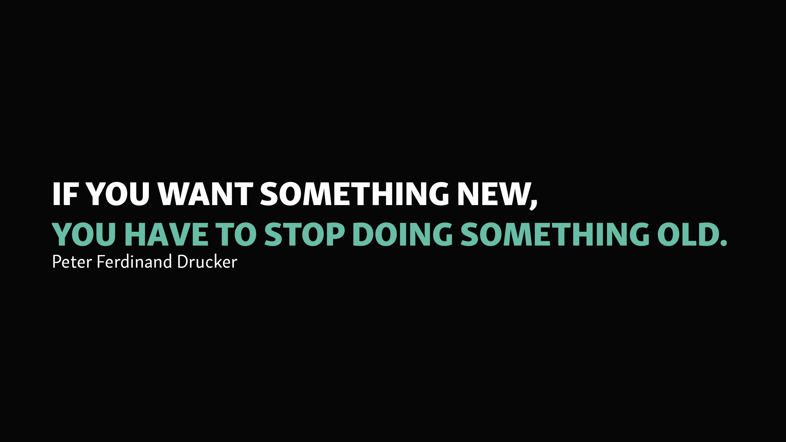 If you want something new